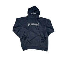 Load image into Gallery viewer, “got blessings?” 2.0 Black Hoodie