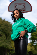 Load image into Gallery viewer, “got blessings?” 2.0 Kelly Green Hoodie
